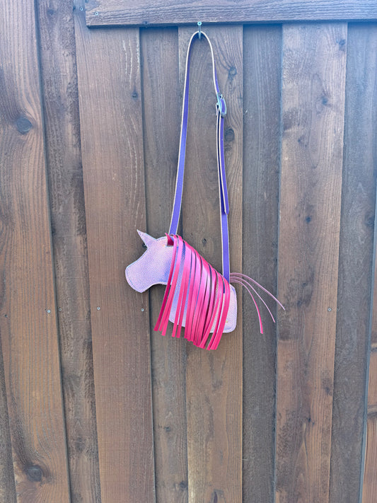 Iridescent unicorn pink mane