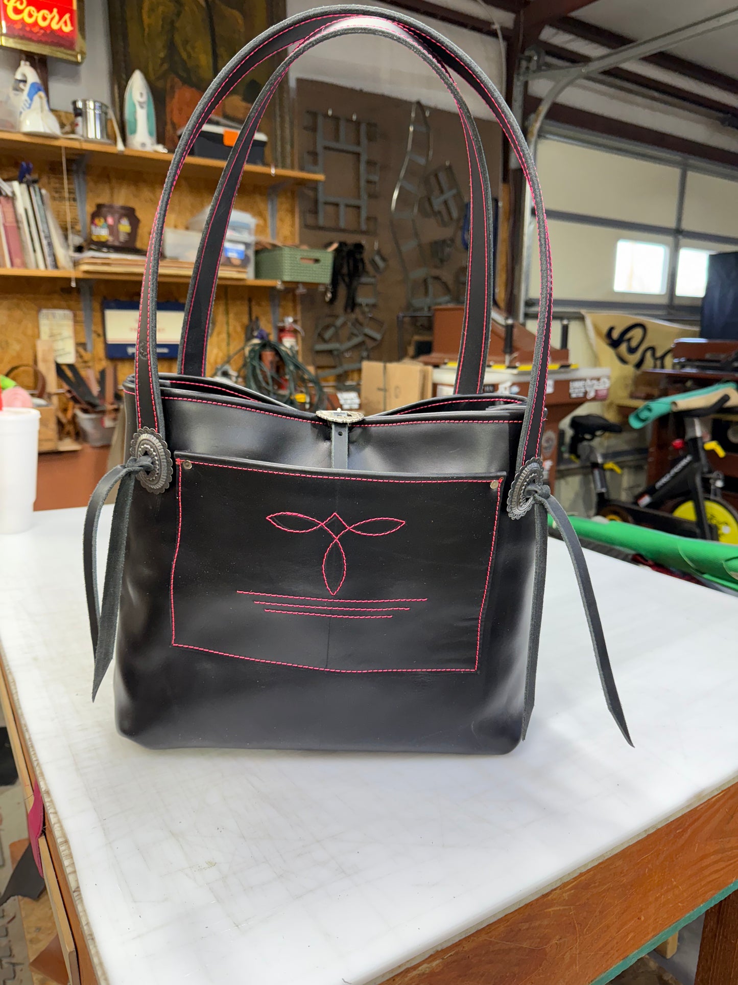 Black and hot pink bag!