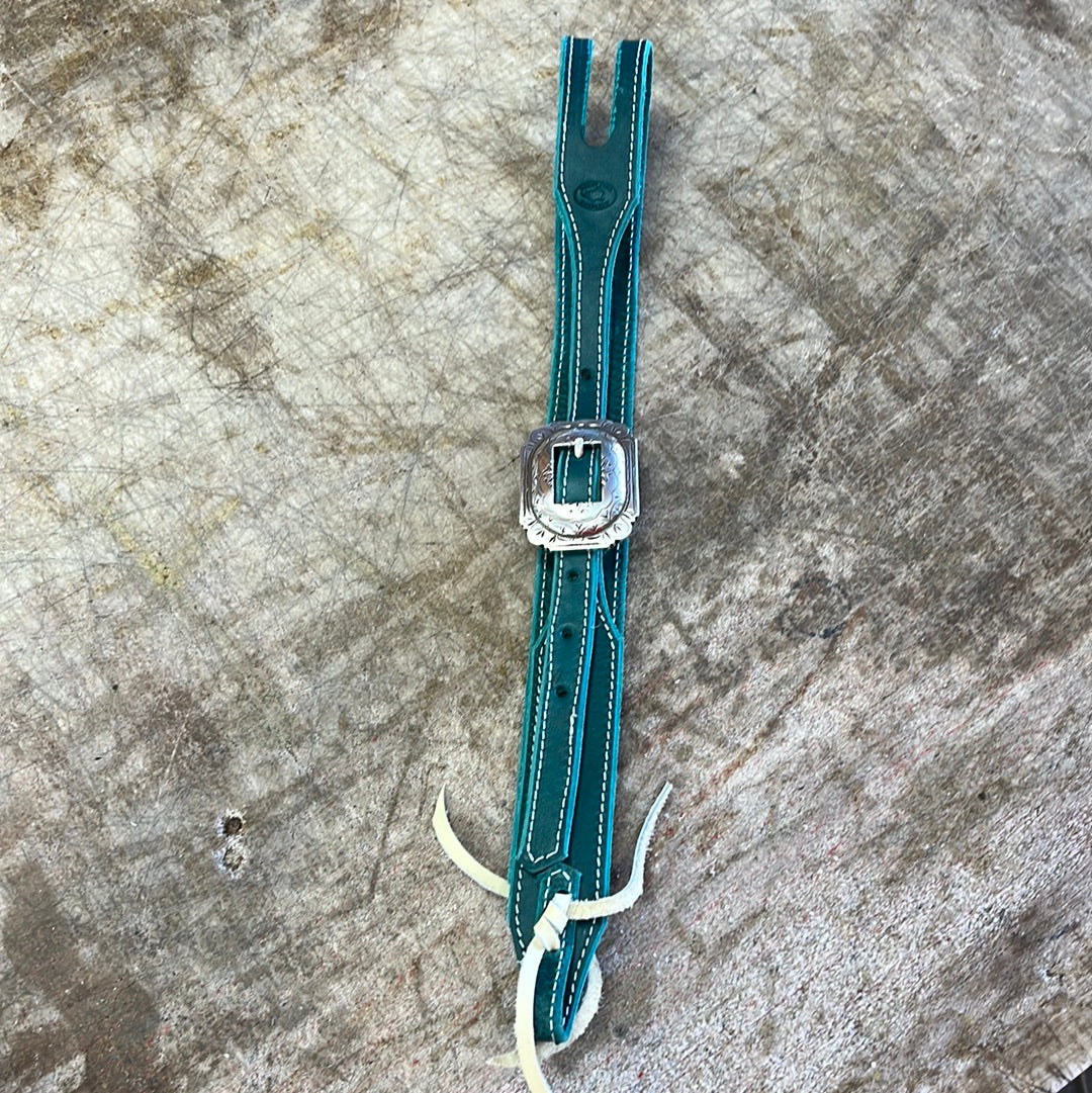 Green headstall square buckle