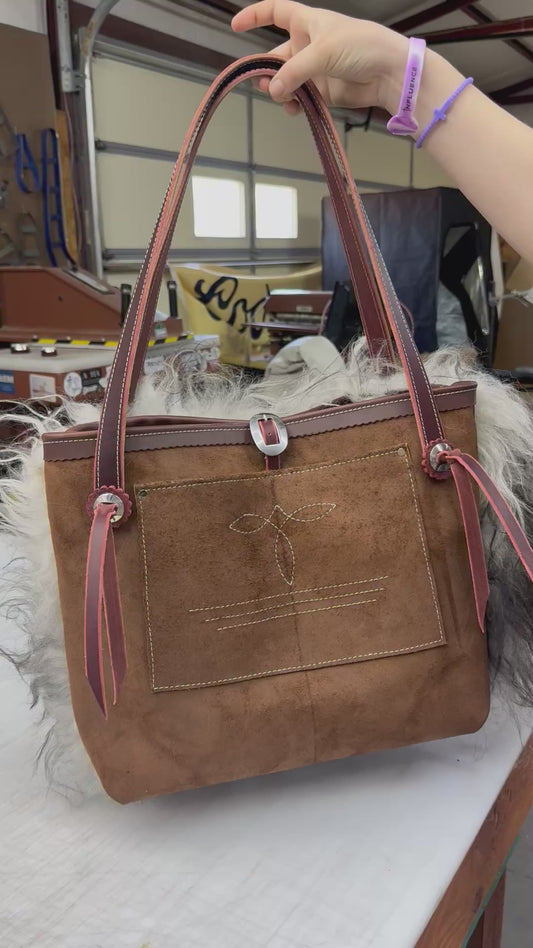 Woolie!! Brown tote
