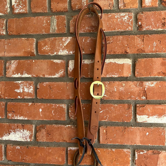 One inch Brass buckle headstall